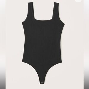 Abercrombie & Fitch Black Tank Bodysuit